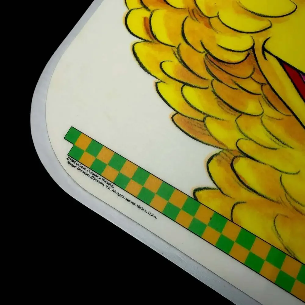 Vintage 1982 Sesame Street Educational Double-Sided Laminated Placemats 4